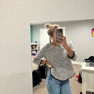 Cute contrast long sleeve!! Never worn!